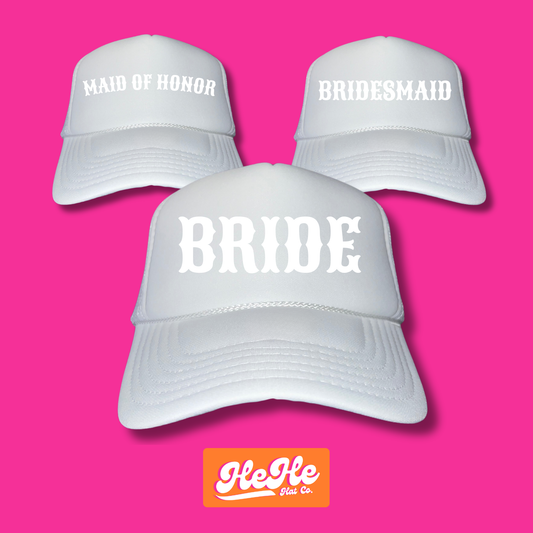 Bride, Maid of Honor, Bridesmaid set